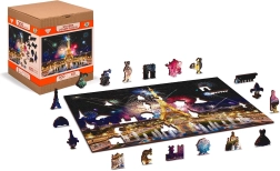 Lesene dvostranske sestavljanke Nočna Pariz 2v1 – 75 koščkov od WOODEN CITY