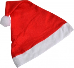Božična kapa s cofom 28 × 38 cm