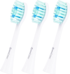 MalTec Toothie X1 bele nadomestne glave za sonično zobno ščetko, 3 kos