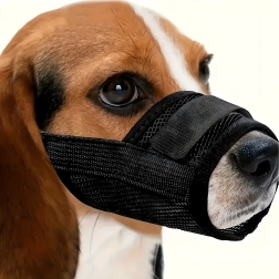 Textile dog muzzle with breathable mesh XL