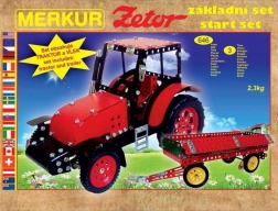Kovinska gradbena sestavljanka MERKUR traktor ZETOR – osnovni set