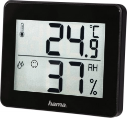 Digitalni termometer in higrometer Hama TH‑1130, črn