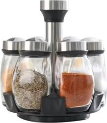 Da304 komplet 6 vrtljivih posodic za začimbe