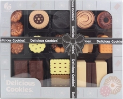 Otroški komplet plastične hrane – napolitanke, piškoti, čokolada in vaflji