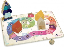 Vilac igra Trije prašički – kooperativna lesena namizna igra za otroke