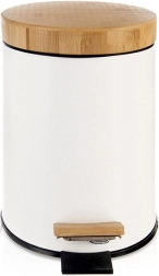 Beli pedalni koš WHITELINE 3 l