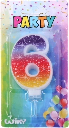 Zabava svečka številka 6 Zvezde