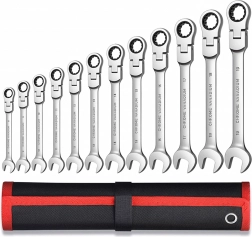 Komplet ragljaških obročnih kombiniranih ključev 8–19 mm, 12 kos