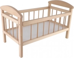 Velika lesena posteljica za punčke