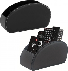 Organizator za daljinske upravljalnike s 5 predalčki črna ekousnje