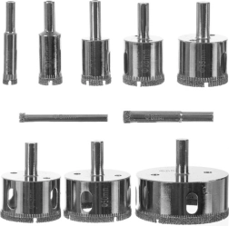 Komplet diamantnih izrezovalnih kron 10 kosov BIGSTREN