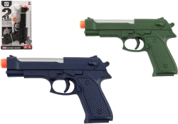 Plastična pištola 17 cm z lučko in zvokom