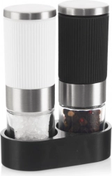 Ročni mlinčki za sol in poper s stojalom, komplet 2 kosa