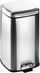 Jeklen koš za odpadke s nožnim pedalom 12 l
