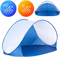 Pop-up plažni šotor proti vetru