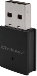 Mini brezžični wi‑fi adapter ac z bluetooth 4.0 QOLTEC, usb, do 600 Mb/s