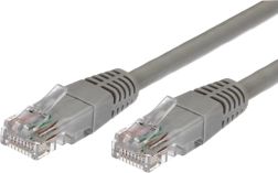 Patchcord kabel kat.5e RJ45 UTP 1 m siv
