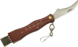 Zložljiv gobarski nož s čopičem