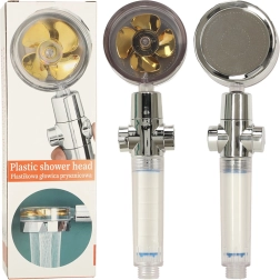 Tuš glava z zlatim turbinom