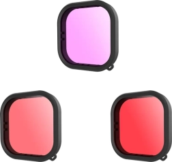 Komplet vodotesnih filtrov Telesin za GoPro Hero 9 / Hero 10 / Hero 11 / Hero 12 (GP-FLT-904)