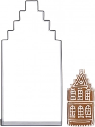 Nerjavno jeklen kalupček hišica 12 cm