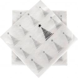 Papirnati prtički božično drevesce 33 × 33 cm, 3-slojni, 20 kos