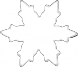 Kovinski modelček snežinka 10 cm