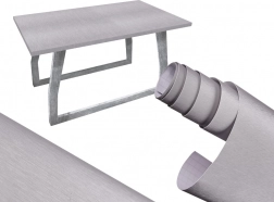 Samolepilna folija, ki posnema brušeno kovino, siva 1,52x30 m