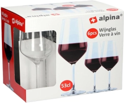 Kozarci za rdeče vino Alpina 530 ml (6 kosov)