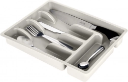 Vložek za pribor za predal, siv, 36 × 25,5 cm