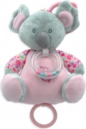 Rožnata glasbena skrinjica Koala 18 cm