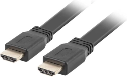 Črn ploščat HDMI kabel v2.0 5 m
