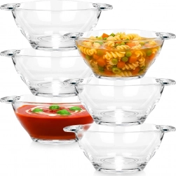 Steklene sklede za juho 420 ml, komplet 6 kosov