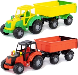 Plastični traktor s prikolico za otroke