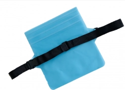 Vodoodporna torbica za pas in etui – svetlo modra