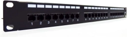 Patch panel 19" s 24 vhodi, kategorija 6, tip U/UTP