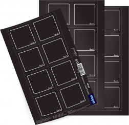 Samolepilne nalepke za kozarce črne 24 kos