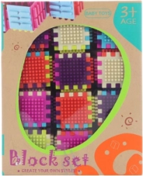 Plastične gradbene kocke za otroke 3+ – 24 kosov