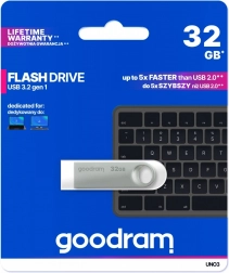 USB ključ UNO3 32GB USB 3.2 Gen1 srebrn