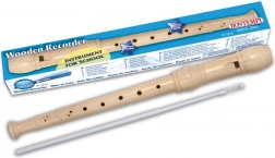 Klasična lesena flavta bela