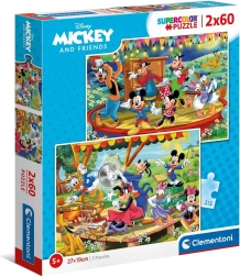 Sestavljanka 2x60 kosov - Mickey in prijatelji