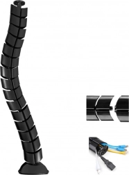 Namizni organizator kablov MACLEAN črn