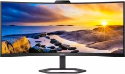 Philips 34" ukrivljen monitor VA z USB‑C, QHD, spletno kamero in zvočniki