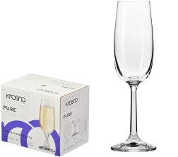 Krosno Pure kozarci za šampanjec 170 ml – 6 kosov