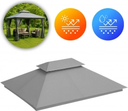 Nadomestna streha za vrtni paviljon 3x4 m siva MultiGarden