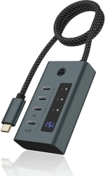 USB-C razdelilnik IB-HUB1454-C31 s 4 priključki in napajanjem 24 W