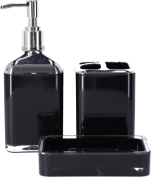 Kopalniški komplet 3-delni BERRETTI, črna + krom