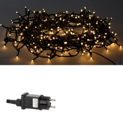 Svetlobna veriga LED s 1000 diodami, topla bela s hladnim učinkom utripanja, 50 m