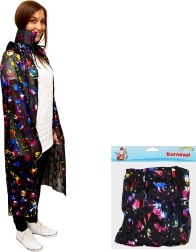 Čarovniški plašč 120 cm s potiskom buč