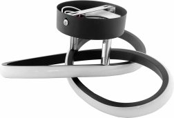 Zd77b stropna LED moderna 12,5 W črna